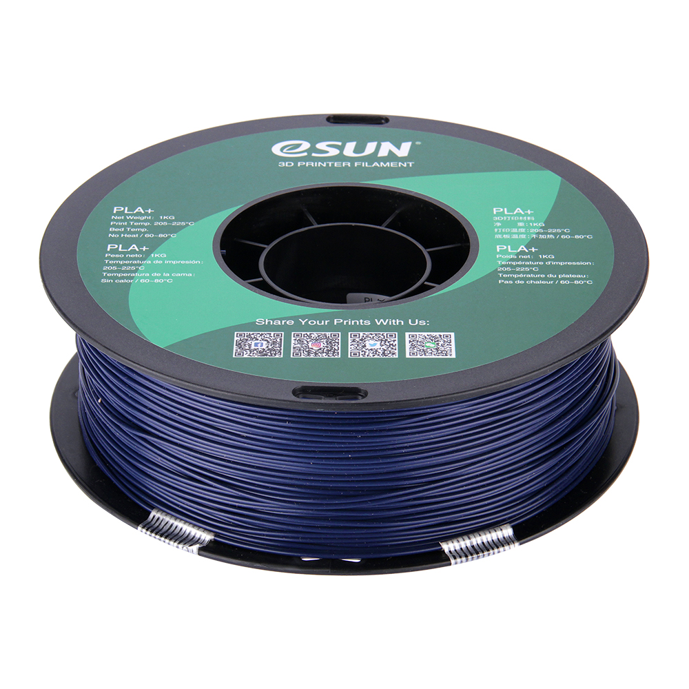 eSun PLA+ Filament (1.75mm, 1Kg) - Mörkblå - 2