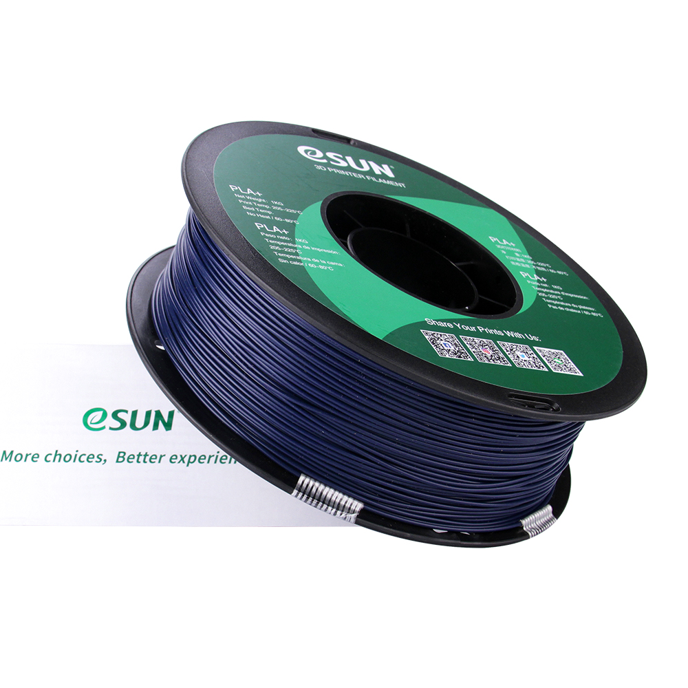 eSun PLA+ Filament (1.75mm, 1Kg) - Mörkblå - 3