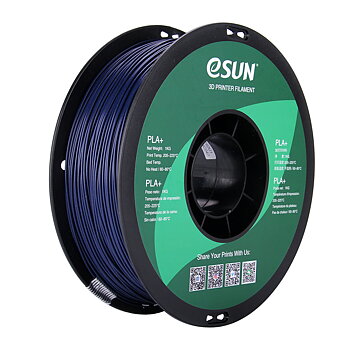 eSun PLA+ Filament (1.75mm, 1Kg) - Mörkblå