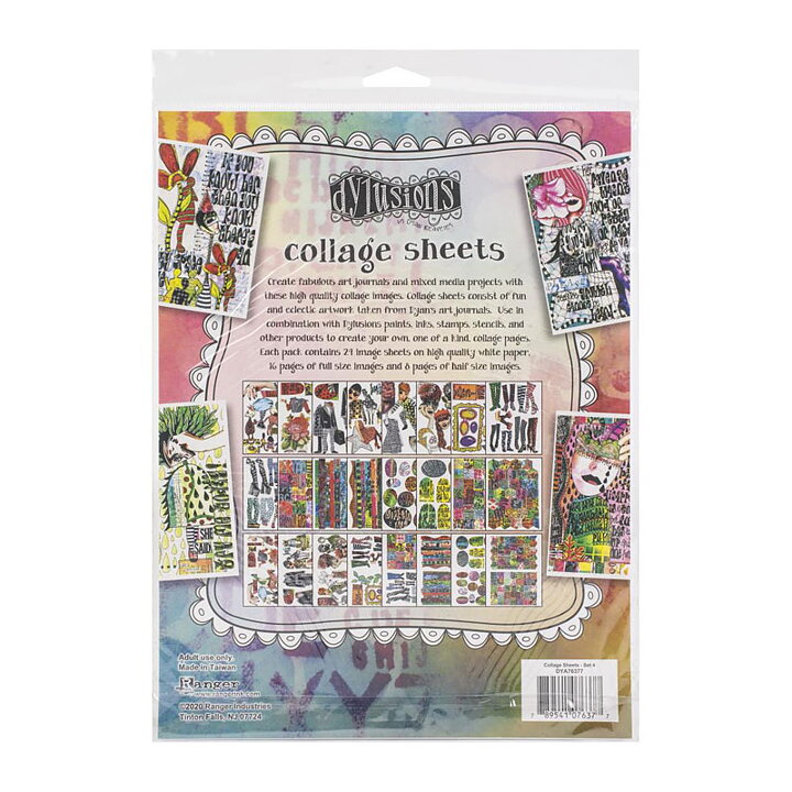 Ranger - Dyan Reaveley's Dylusions Collage Sheets - Set 4
