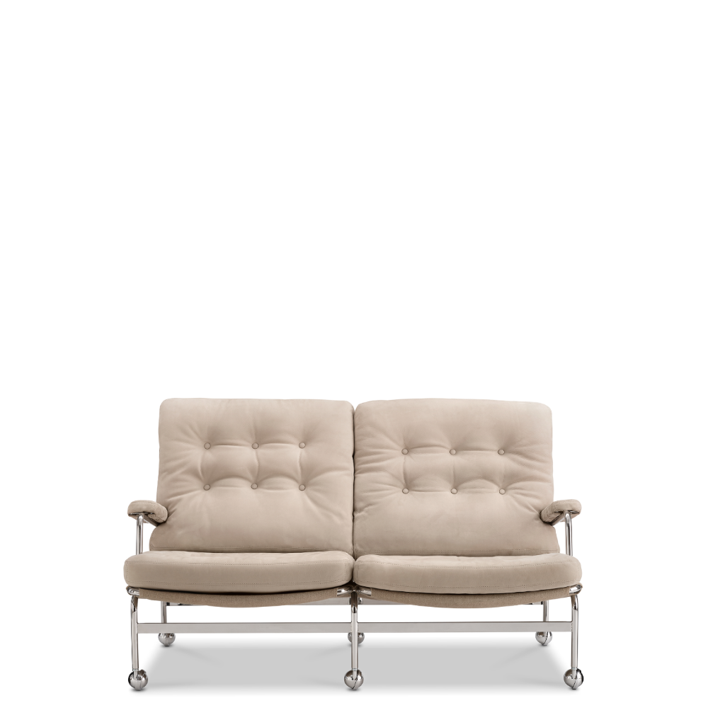 Karin 2-sits soffa (Tyg/läder flera val) - DUX 