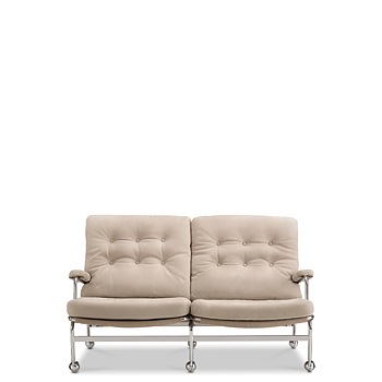 Karin 2-sits soffa (Tyg/läder flera val) - DUX 