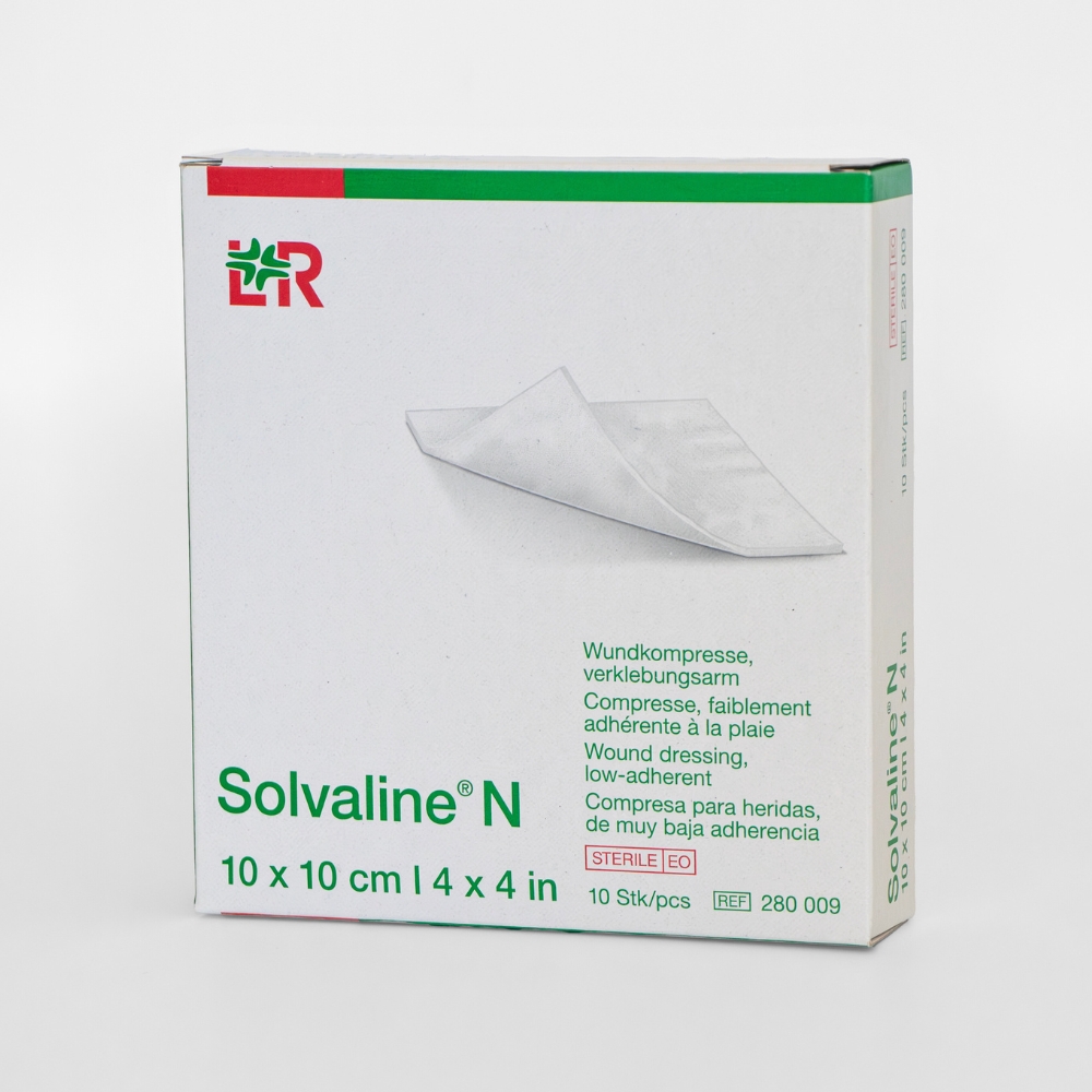 Kompres 10 × 10 cm Steriel (10 st.) Solvaline N