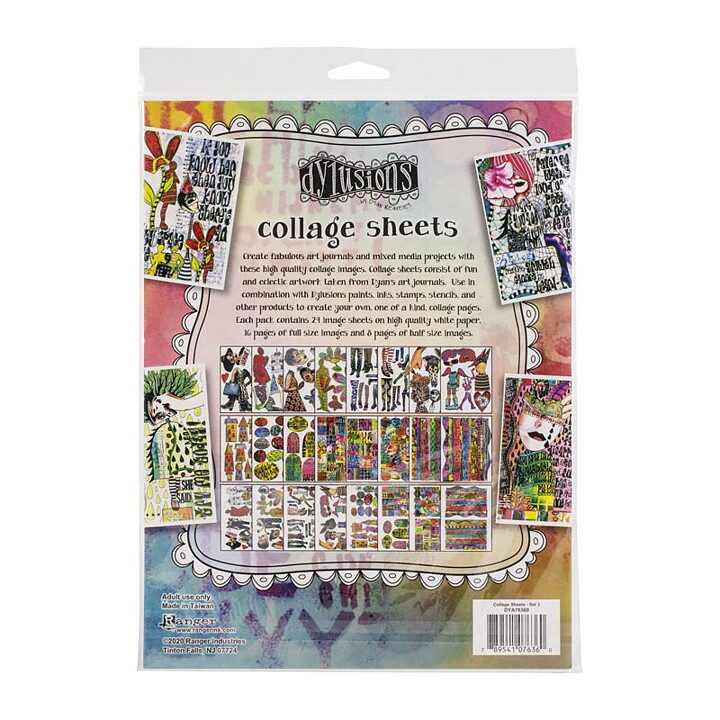 Ranger - Dyan Reaveley's Dylusions Collage Sheets - Set 3