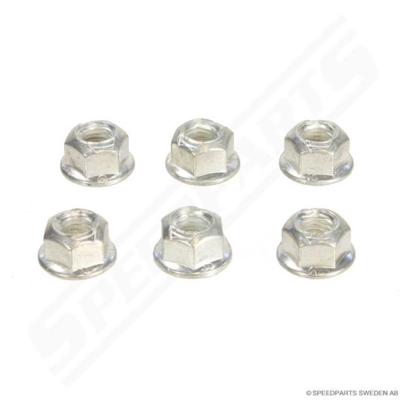 Lock nut M6 with flange