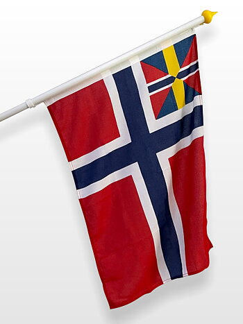 Unions fasadflaggan Norge / Sverige 