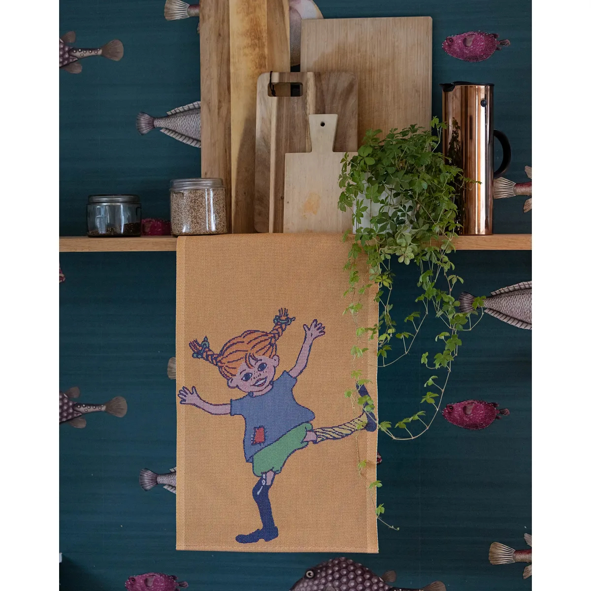 Pippi Långstrump Kökshandduk 40x60 cm - Pippi - 2