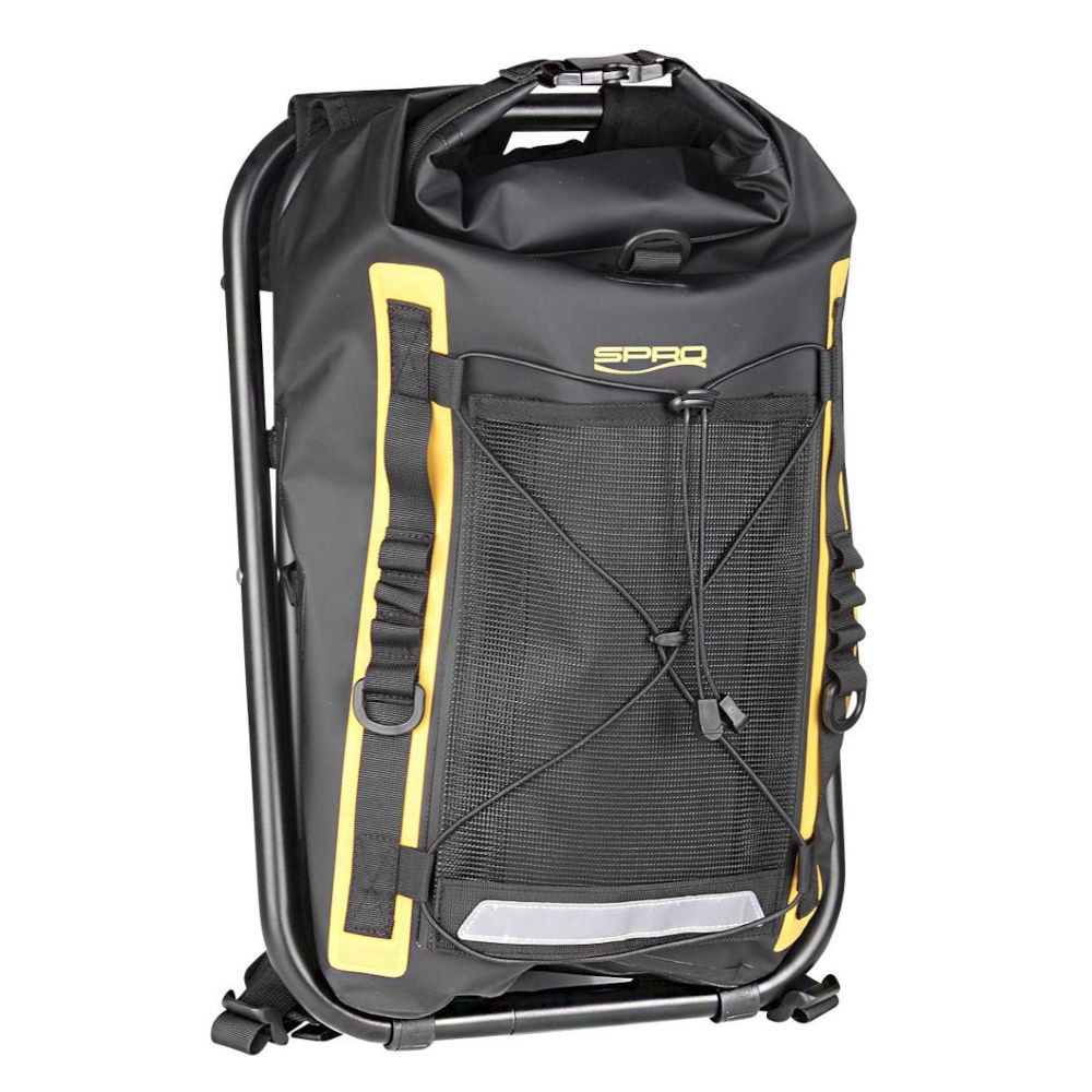 SPRO Black Sitpack 40 - Ryggsäck m. Hopfällbar Pall