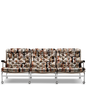 Karin 73  3-sits soffa (Tyg/läder flera val) - DUX 