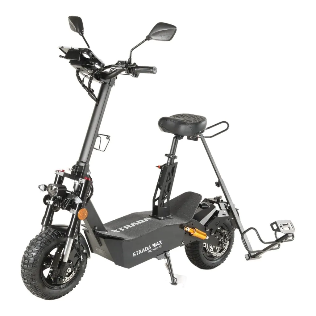 El-scooter med golfbagshållare. Extra kraftig modell - 12