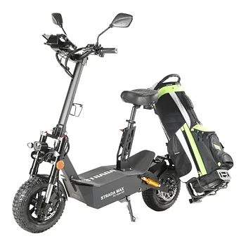 El-scooter med golfbagshållare. Extra kraftig modell