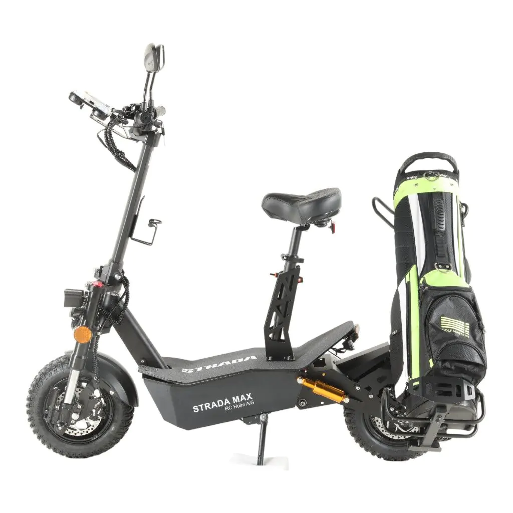 El-scooter med golfbagshållare. Extra kraftig modell - 13