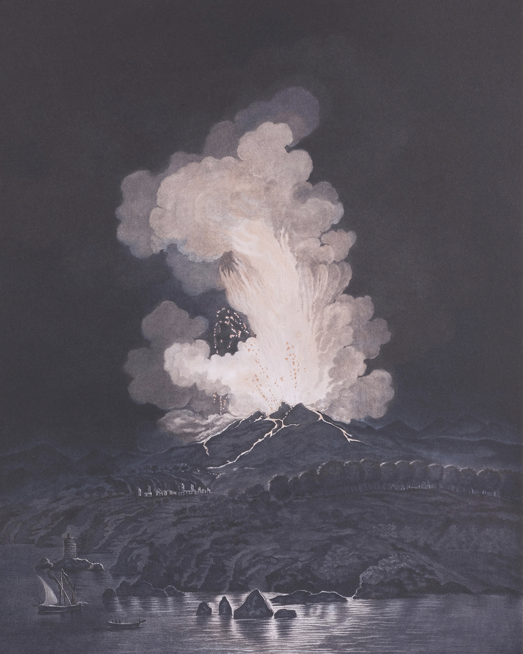 Affisch, Alessandro d'Anna, Etnas utbrott 1766