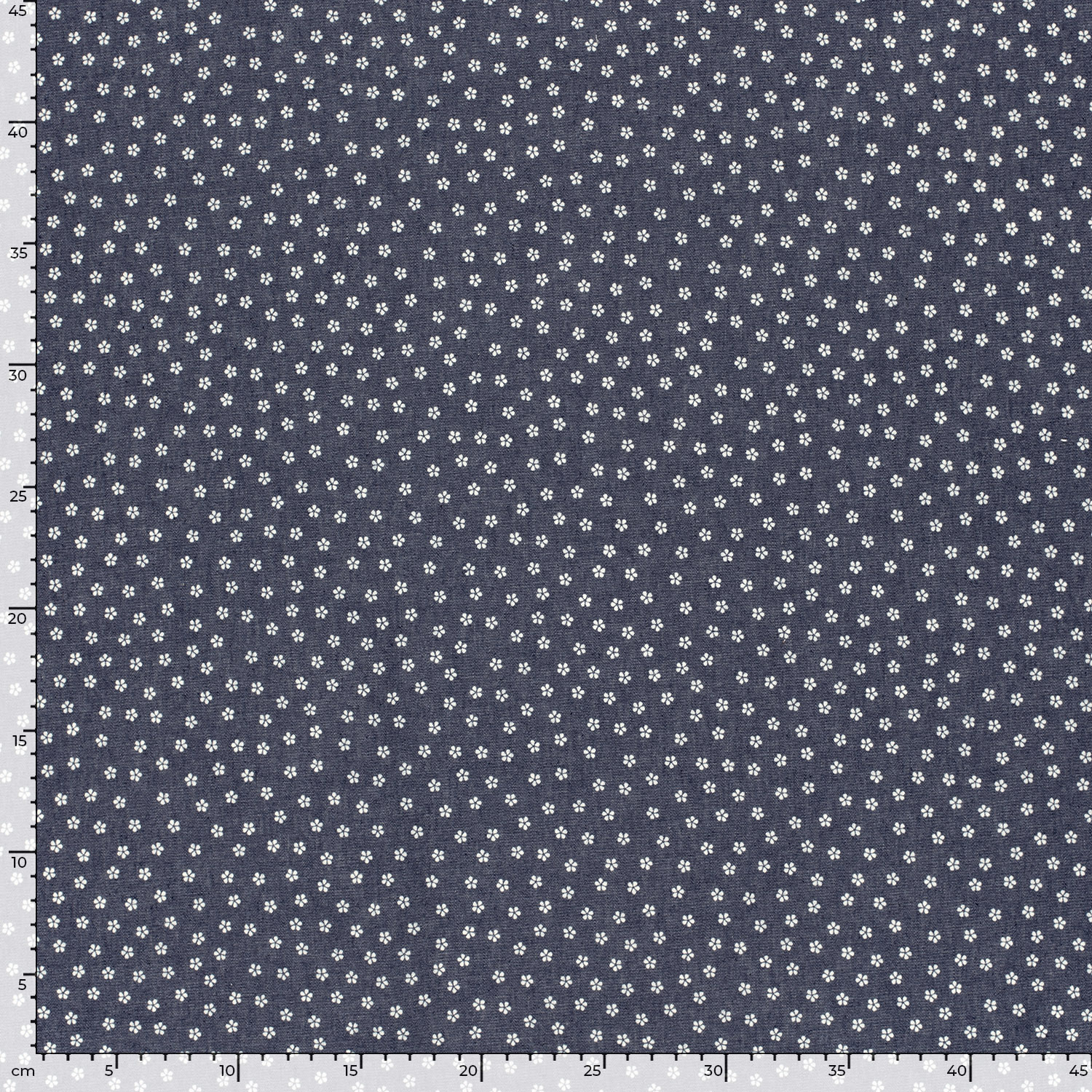 DENIM MINI FLOWER - JEANS BLUE - 5