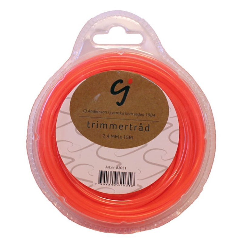 Trimmertråd 2,4 mm x 15 m.