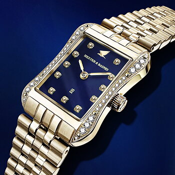 H&B Cronvas Pavé, Gold & Blue