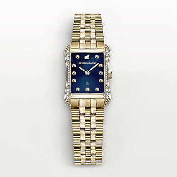 H&B Cronvas Pavé, Gold & Blue