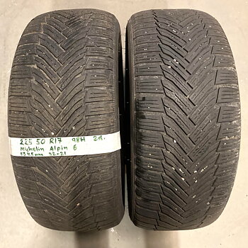 17" BEGAGNADE VINTERDÄCK M+S | 2 st 225/50 R17 98H Michelin Alpin 6 | V32-21 | 4.5|4.5 mm | Z-1