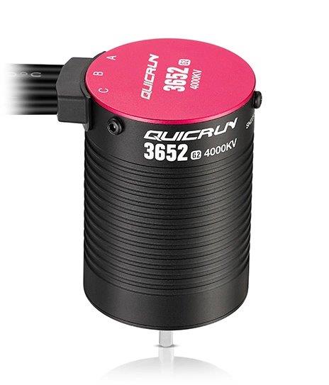 Hobbywing Motor QuicRun 3652SL 4000kV G2 Sensorlös 1/10 (3,17mm Axel)