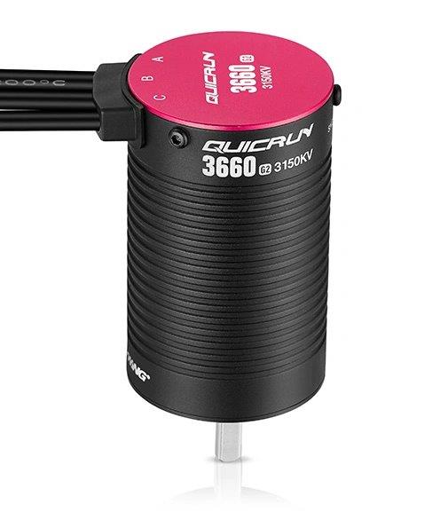Hobbywing Motor QuicRun 3660SL 3700kV G2 Sensorlös 1/10 (5mm Axel) - 3