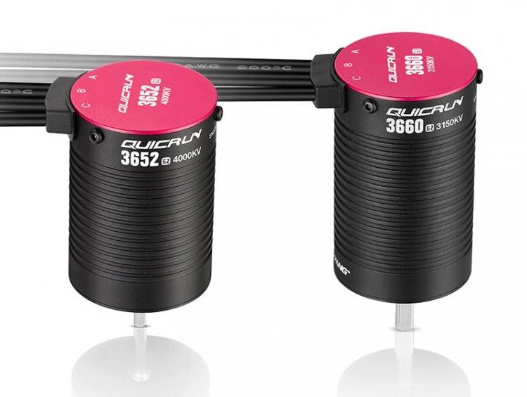 Hobbywing Motor QuicRun 3660SL 3700kV G2 Sensorlös 1/10 (5mm Axel) - 6