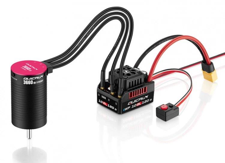 Hobbywing Motor QuicRun 3660SL 3700kV G2 Sensorlös 1/10 (5mm Axel) - 4