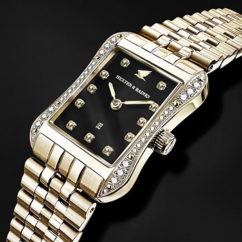 H&B Cronvas Pavé, Gold & Black