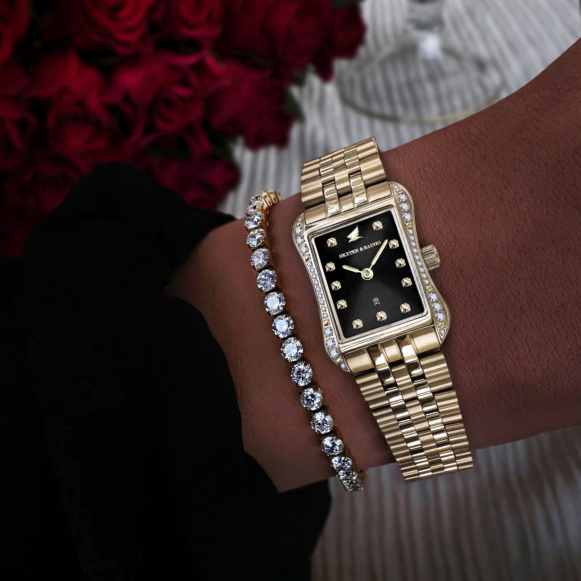 H&B Cronvas Pavé, Gold & Black - 8