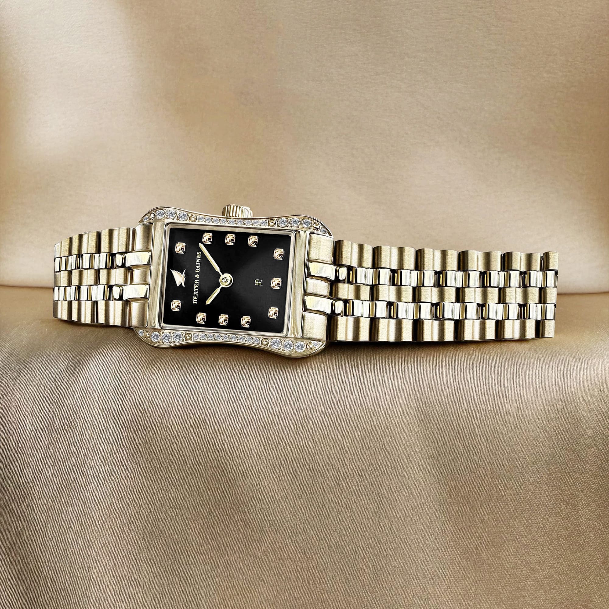 H&B Cronvas Pavé, Gold & Black - 4