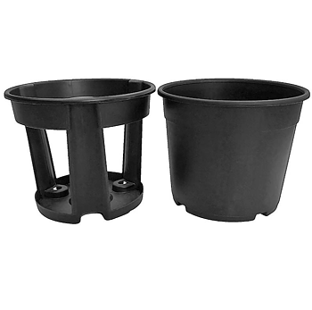 Potatiskruka ø30cm svart plast
