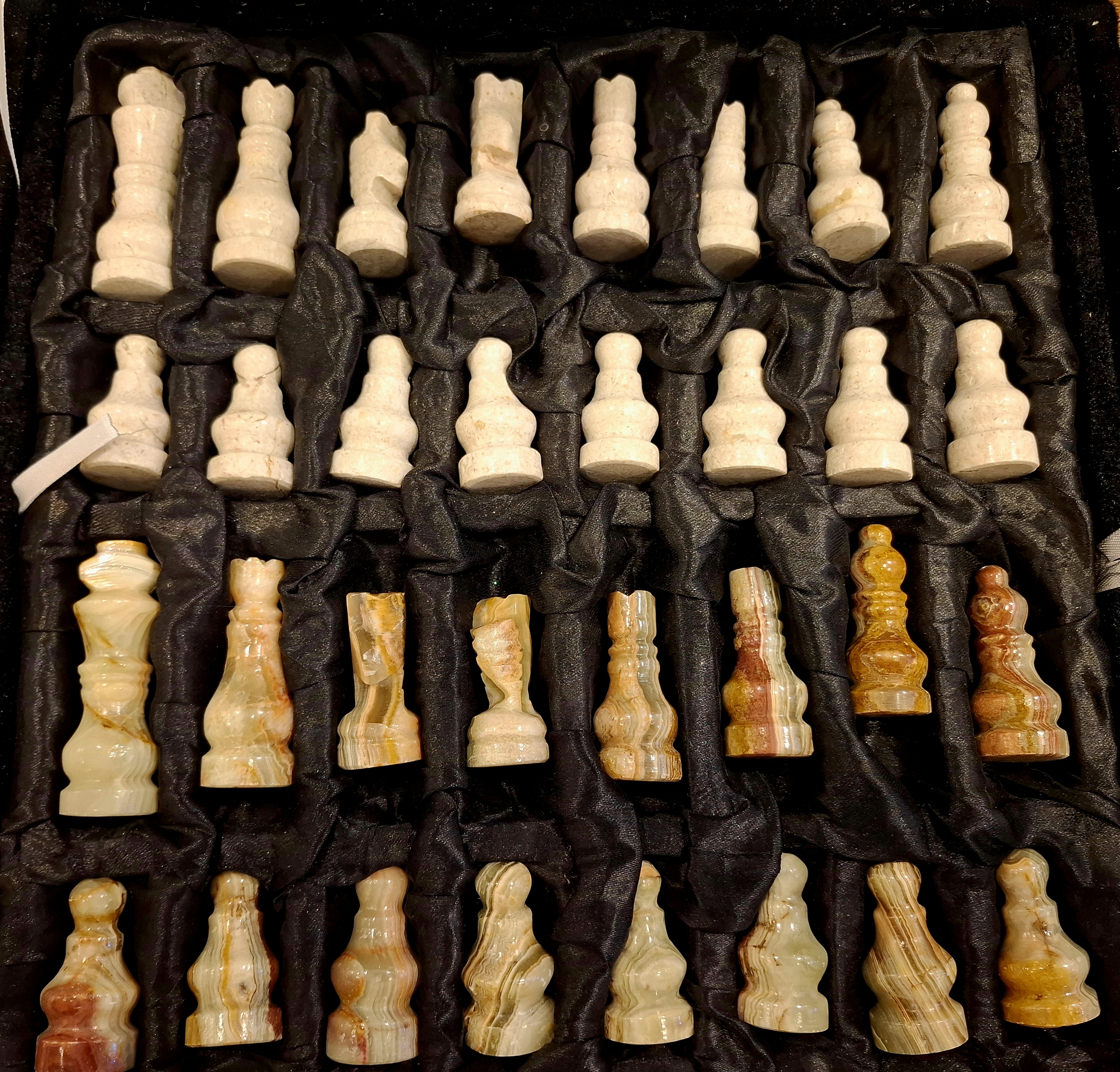 Schackbräde - Onyx och Marmor