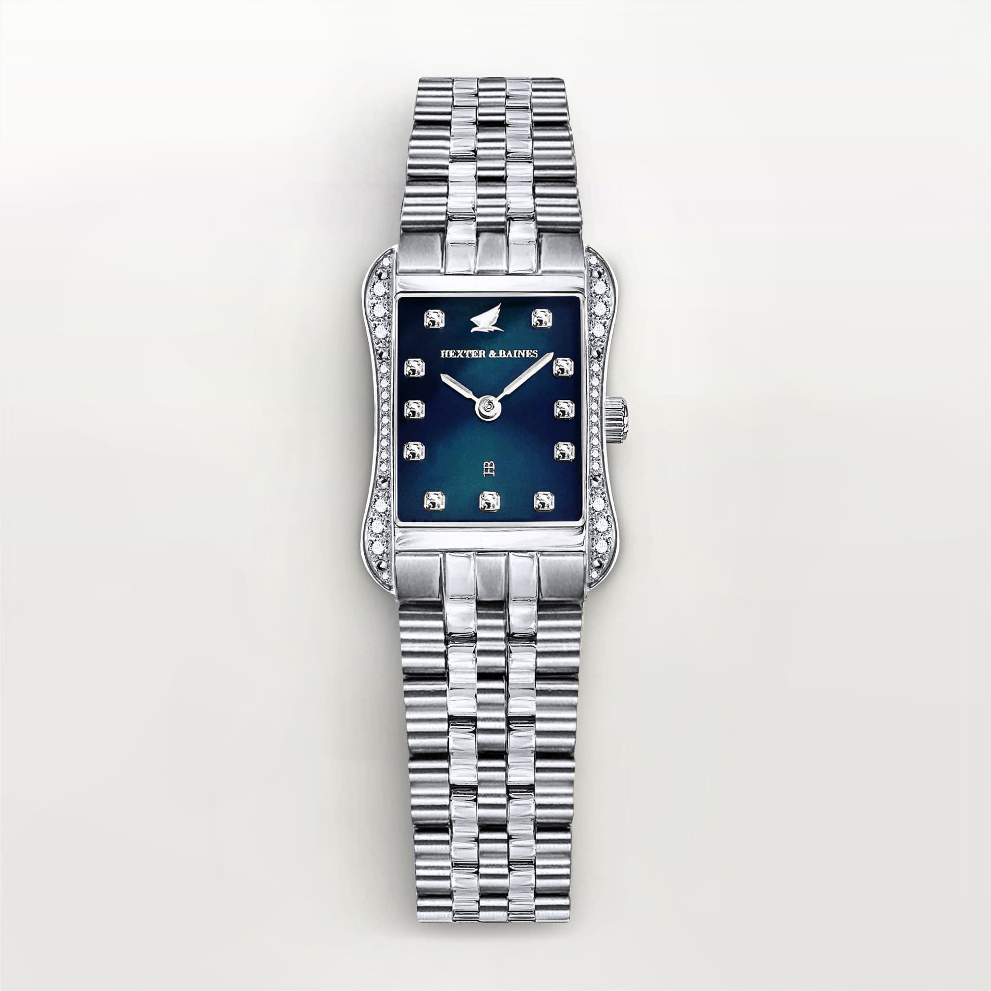 H&B Cronvas Pavé, Silver & Blue