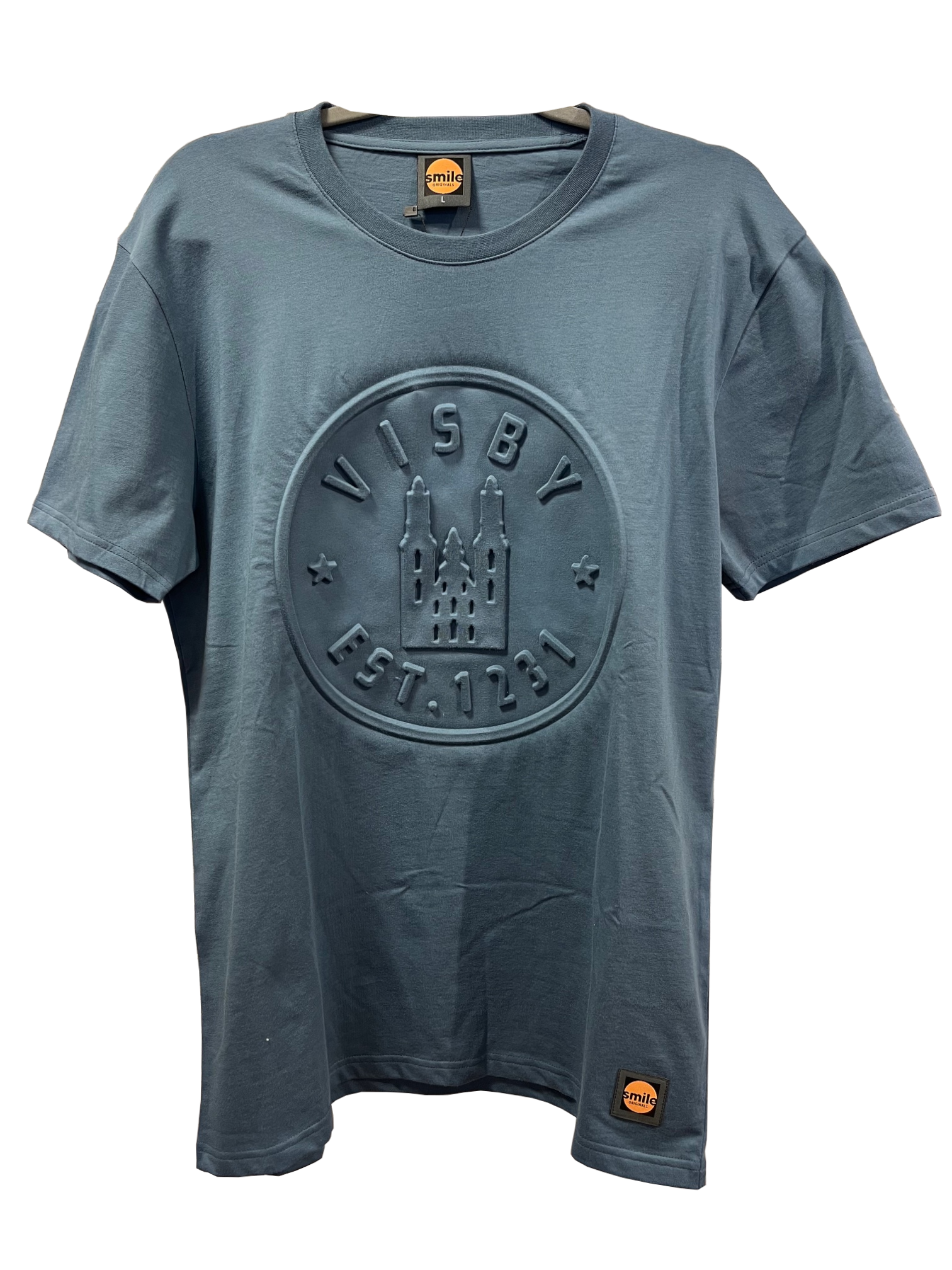 T-shirt Visby Embossed Mörkblå Large 3st/fp