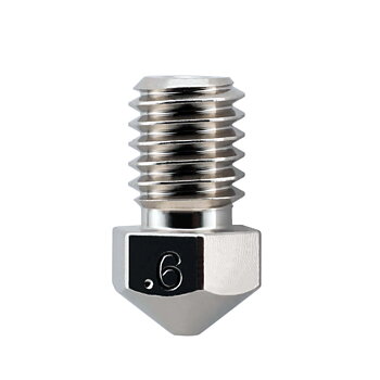 Micro-Swiss Plated Wear Resistant Nozzle RepRap - M6 - 0.6mm
