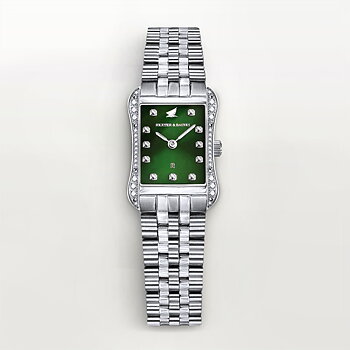 H&B Cronvas Pavé, Silver & Green