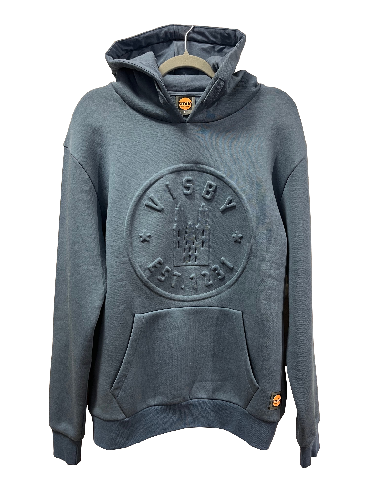 Hoodie Visby Embossed Mörkblå Large 3st/fp