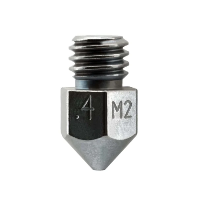 Micro-Swiss M2 Hardened High Speed Steel Nozzle - MK8 - 0.40mm