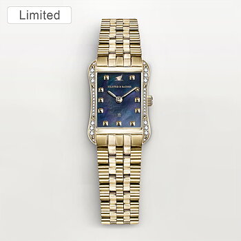 H&B Cronvas Pavé, Gold & Black Pearl