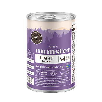 Monster våtfoder hund Light / Sterilized