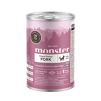 Monster våtfoder hund Single Protein Pork
