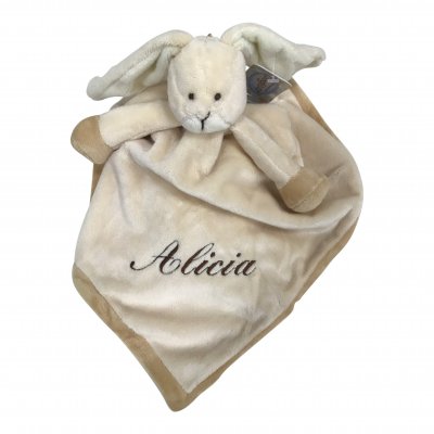 Snuttefilt med namn, Diinglisar Kanin Beige - 3