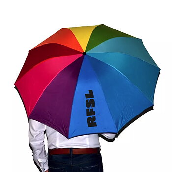 RFSL Litet hopfälltbart Pride-paraply 