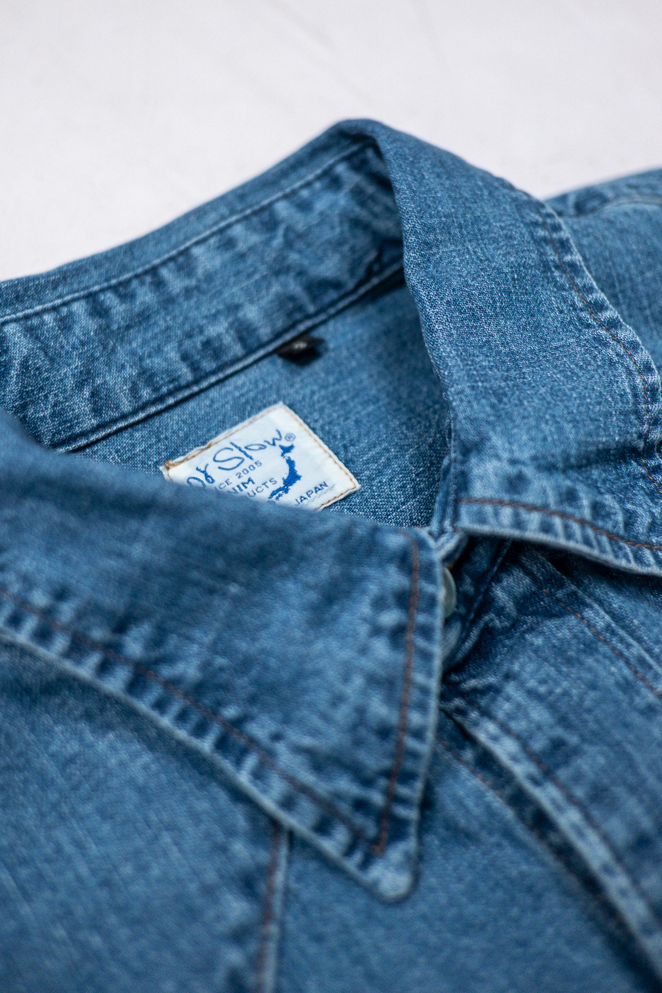orSlow - Denim Western Shirt Used Wash - 5