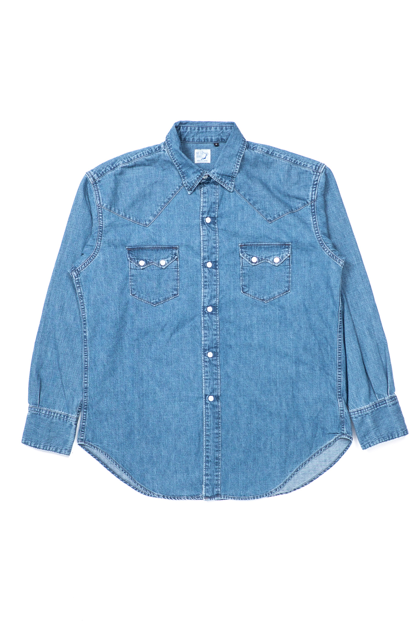 orSlow - Denim Western Shirt Used Wash - 2