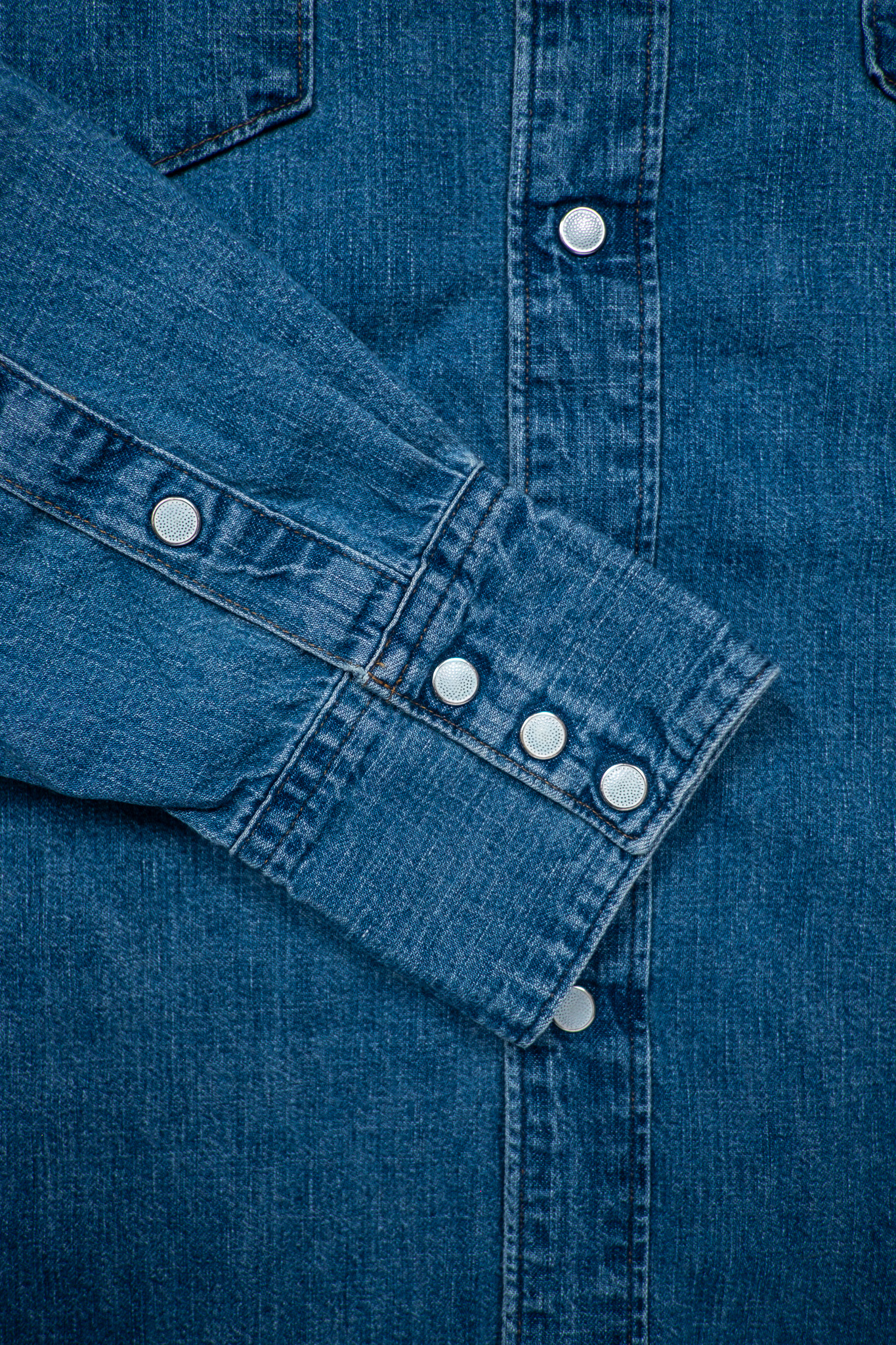orSlow - Denim Western Shirt Used Wash - 8