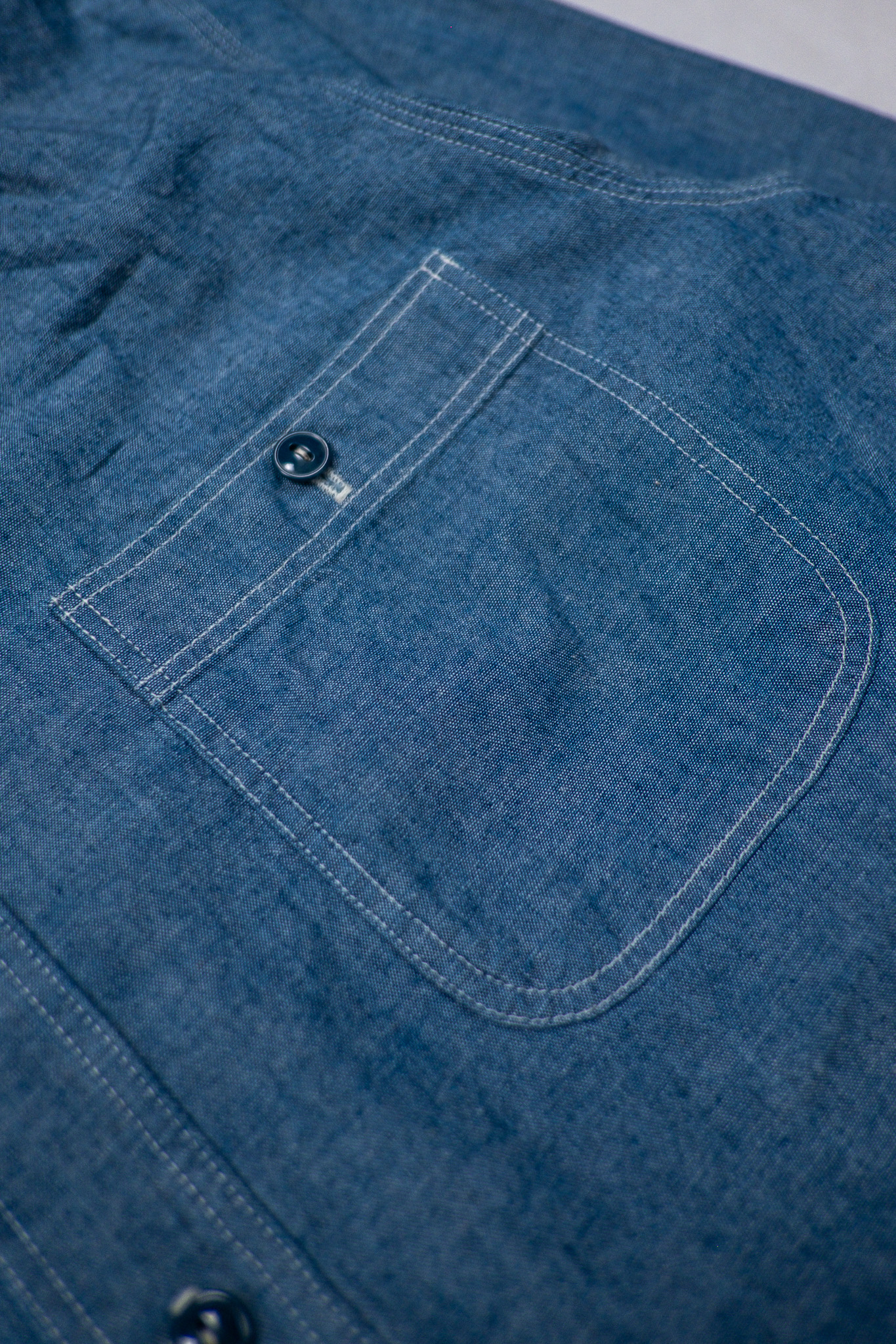 orSlow - Slim Fit Chambray Work Shirt - 5