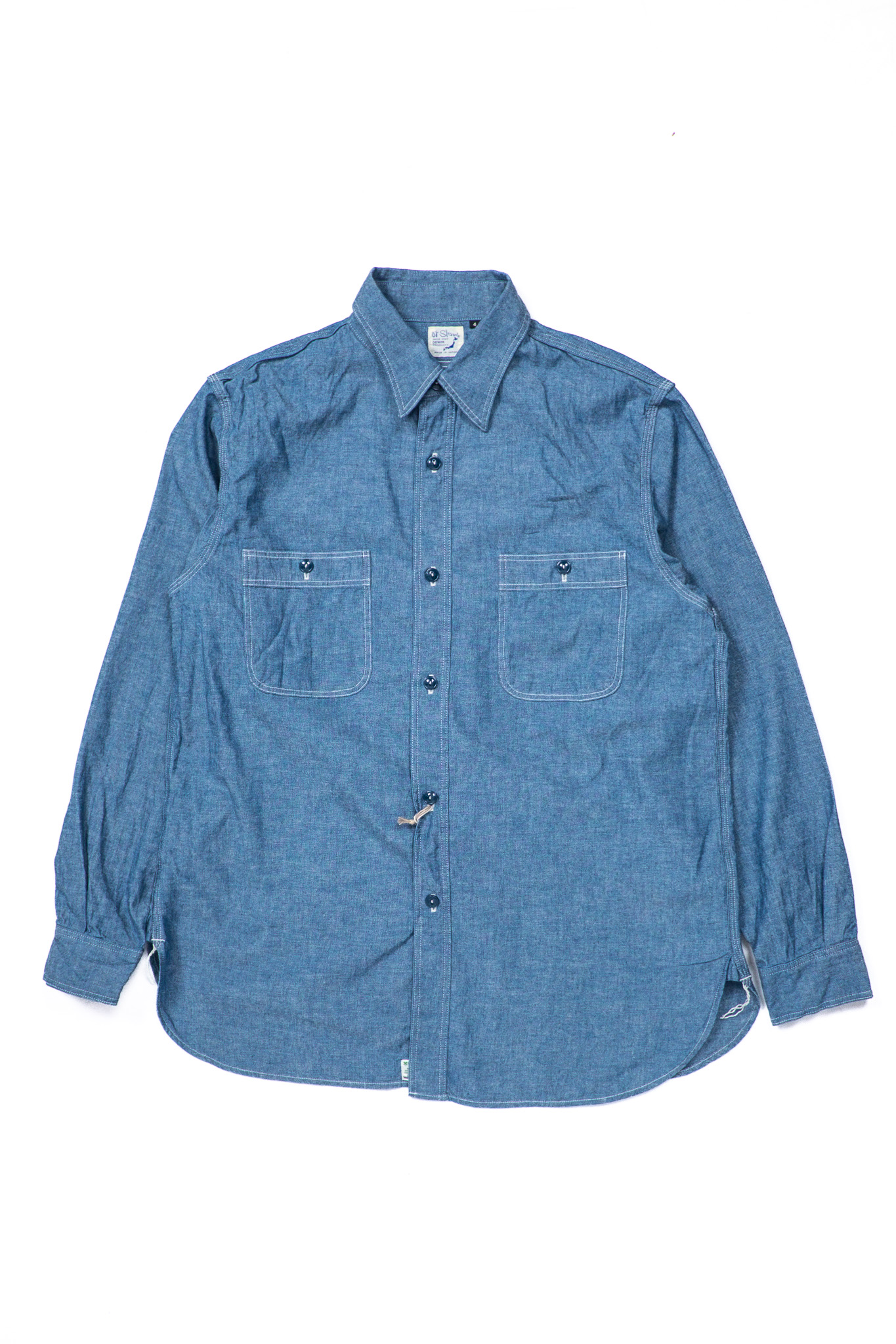orSlow - Slim Fit Chambray Work Shirt - 2