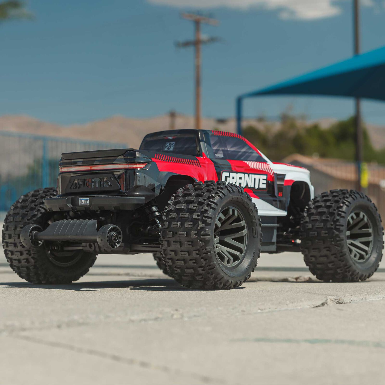 Arrma 1/10 GRANITE 223S DSC 4X4 RTR Brushless Monster Truck, Röd - 8