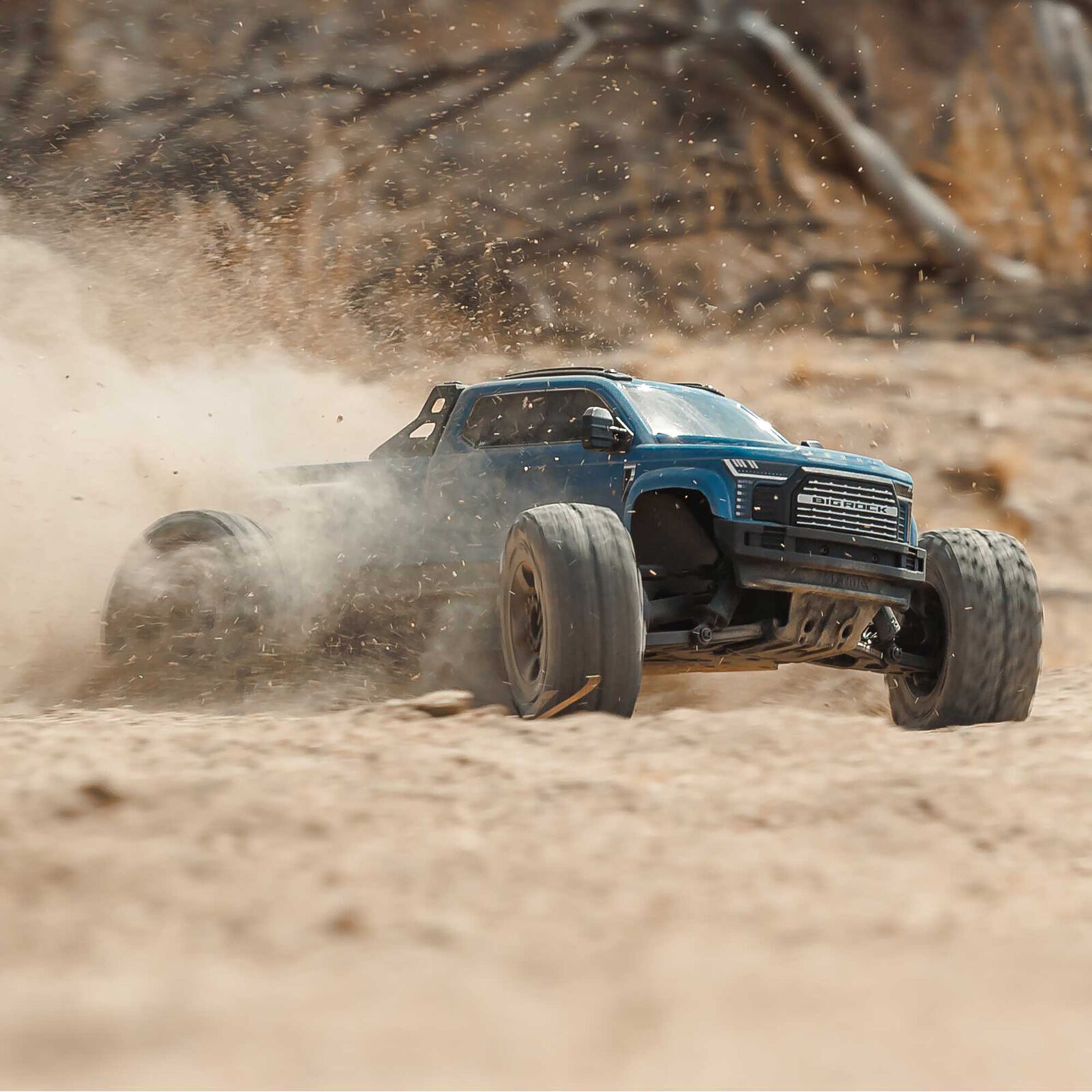 Arrma 1/10 BIG ROCK 223S DSC 4X4 RTR Brushless Monster Truck, Blå - 7