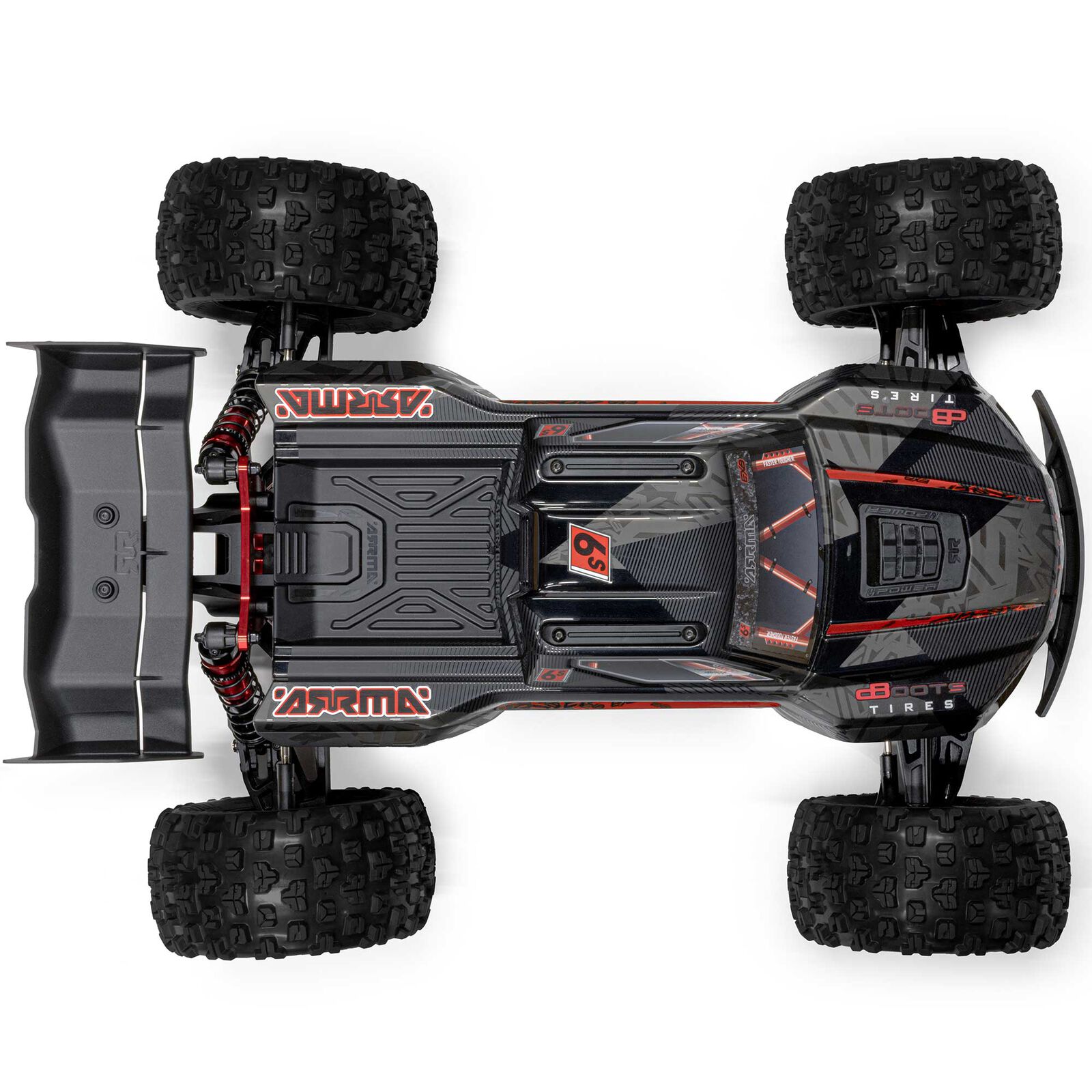 Arrma 1/8 KRATON 6S EXB 4X4 RTR Brushless Speed Truck, Svart - 16